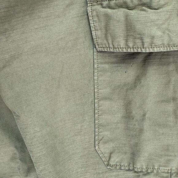 Everlane Cargo Jogger Men Size Medium Organic Cotton Canvas Pant Army Green - Picture 15 of 16